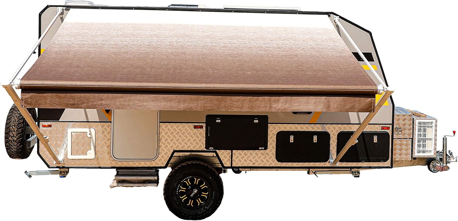 ALEKO RVAW13X8BLK11 Manual 13x8 Retractable RV Trailer Awning for Home or Camper - 13 x 8 Ft - Black Fade