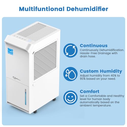 Vellgoo DryTank Energy Star Dehumidifier