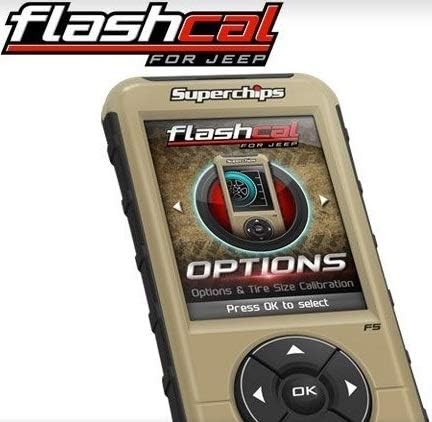 NEW SUPERCHIPS FLASHCAL F5 IN-CAB TUNER,GASOLINE,COMPATIBLE WITH 2020 JEEP GLADIATOR JT