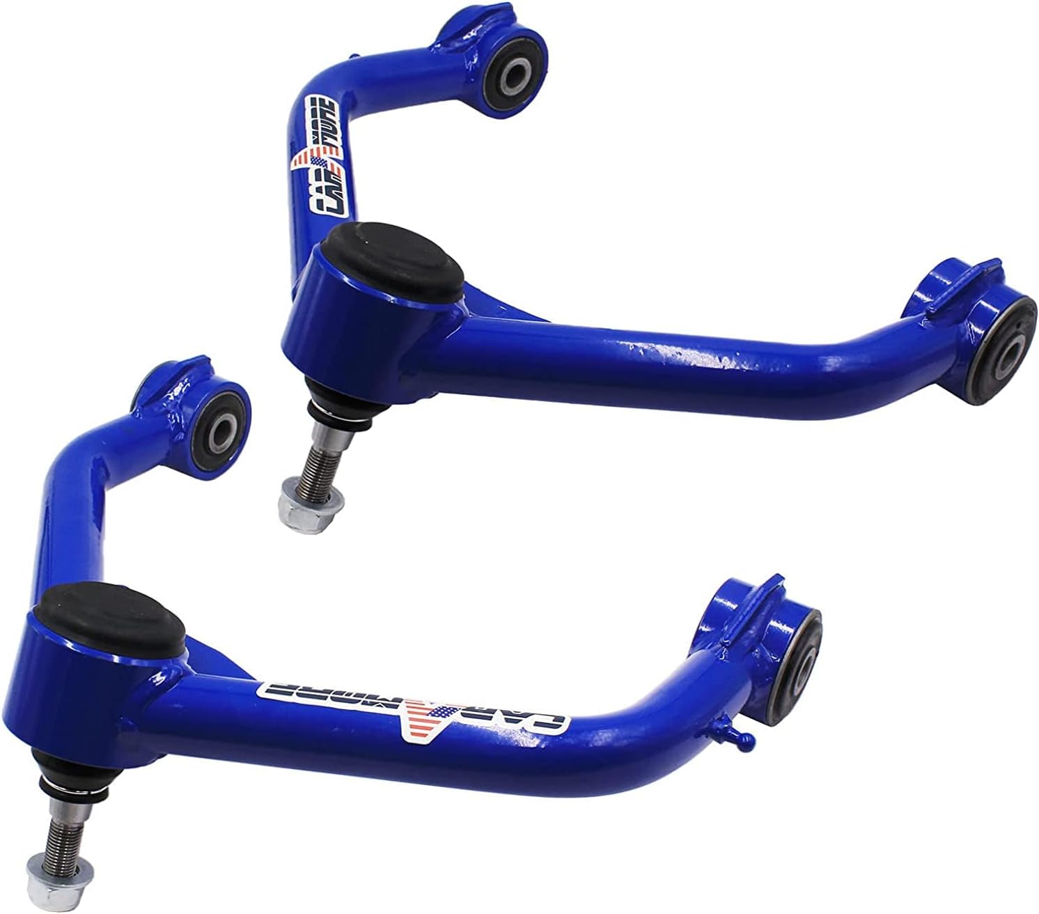Pair Front Upper Control Arms 2-4'' Lift Compatible With 2006-2010 Do-dge Ram 1500 , 2011-2018 Ram 1500 4WD 4x4--Black