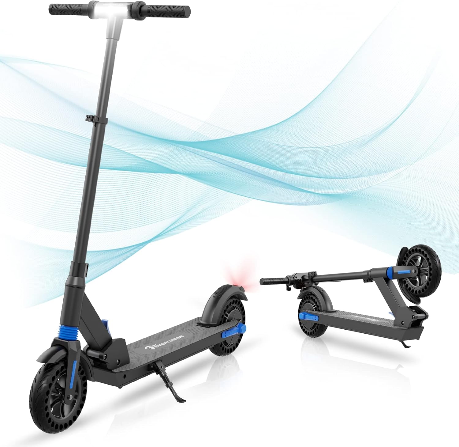EVERCROSS Electric Scooter-8 inch Tires, Adult Folding Electric Scooter, Up to 15 Mph and 12 Miles, Adult Electric Scooter, With 3 Speed Modes and Dual Braking for Adults and Teenagers