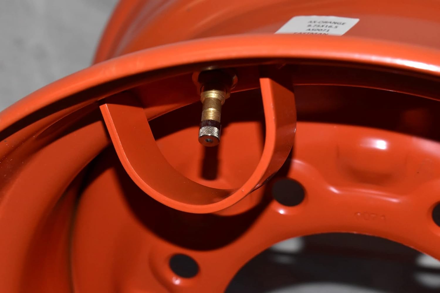 1-10x16.5 Rim 8.25x16.5 Skid Steer Rim Orange Color - 10-16.5 Rims