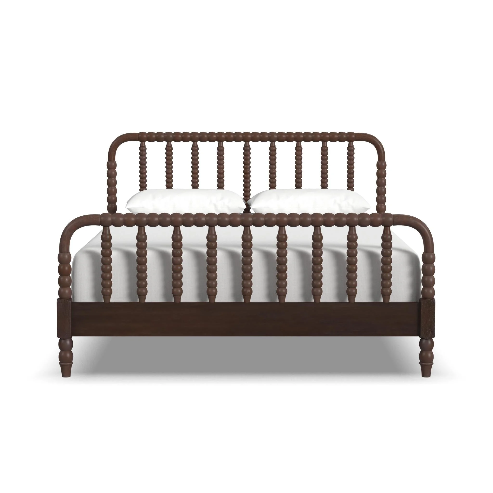 Spindle Brown Queen Bed