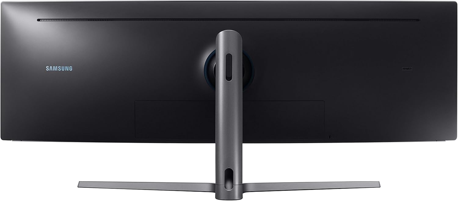 SAMSUNG 49-Inch CHG90 144Hz Curved Gaming Monitor (LC49HG90DMNXZA) – Super Ultrawide Screen QLED Computer Monitor, 3840 x 1080p Resolution, 1ms Response, FreeSync 2 with HDR,Black