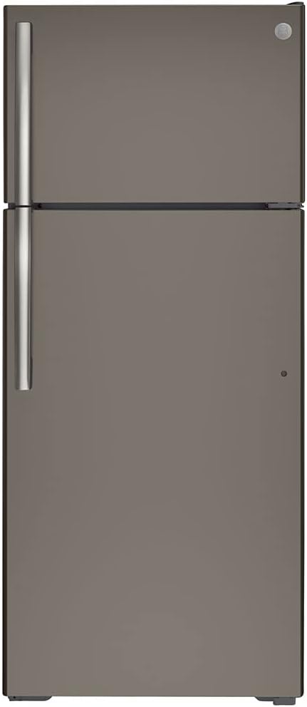 GE GTE18GMNRES 17.5 cu. ft. Top Freezer Energy Star Refrigerator, Slate