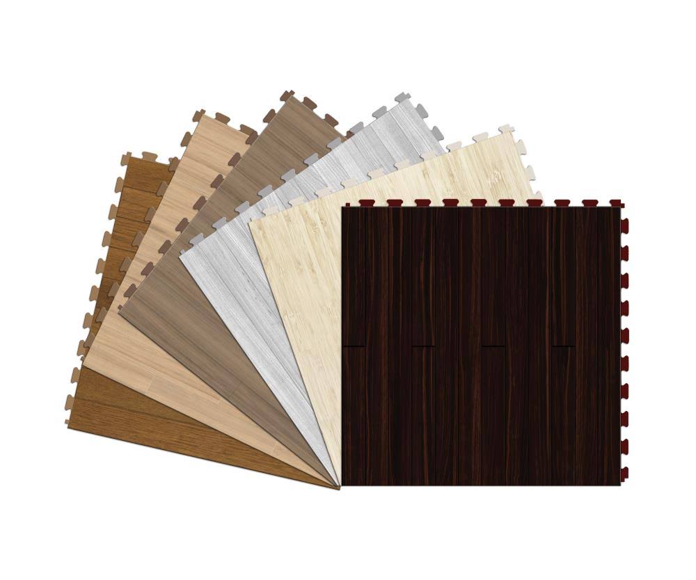 Perfection Floor Tile Sample - Mystic Luxury Vinyl Tile Finish: Bamboo