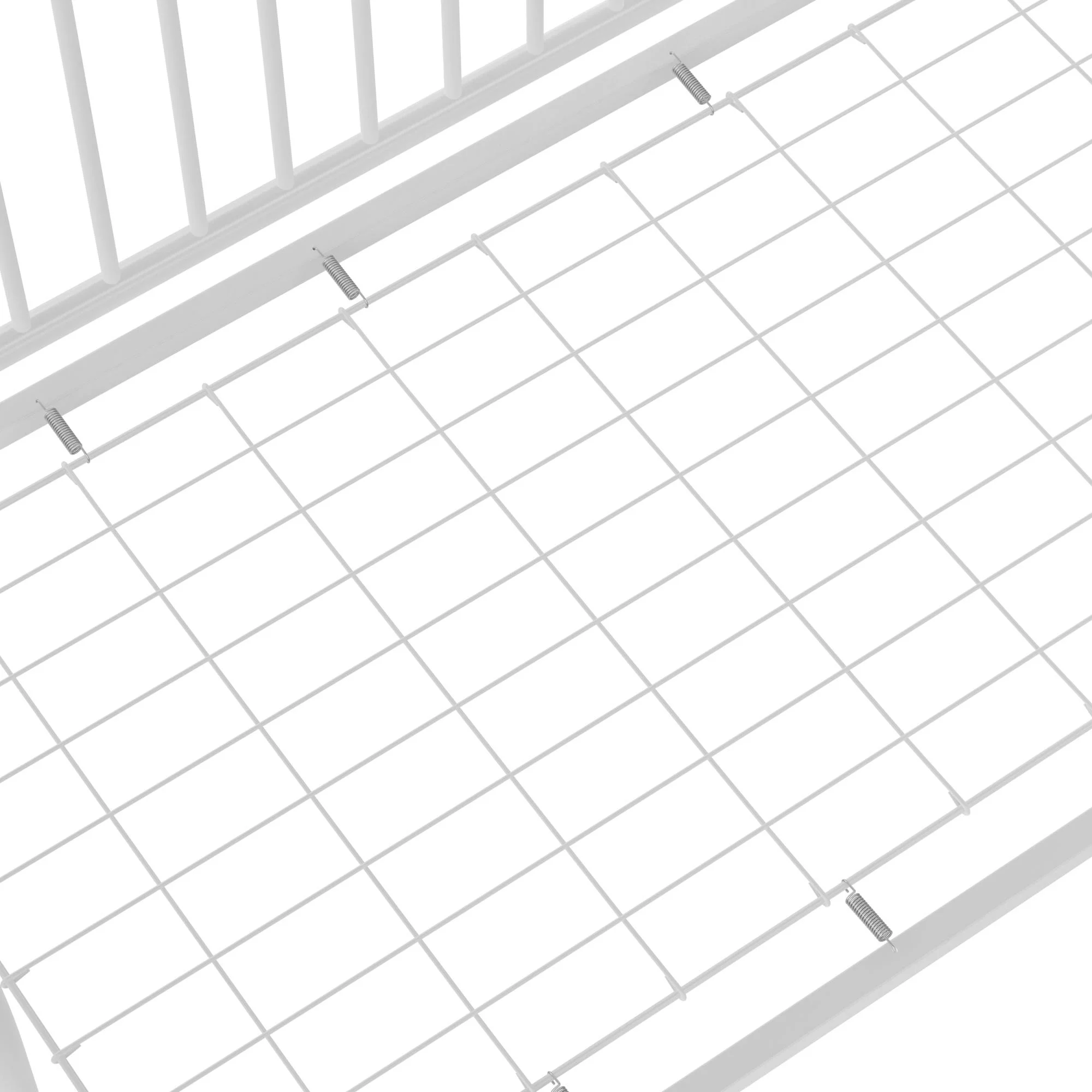Little Seeds Ivy 3-in-1 Convertible Metal Crib, Off White - Curated Treasures Market