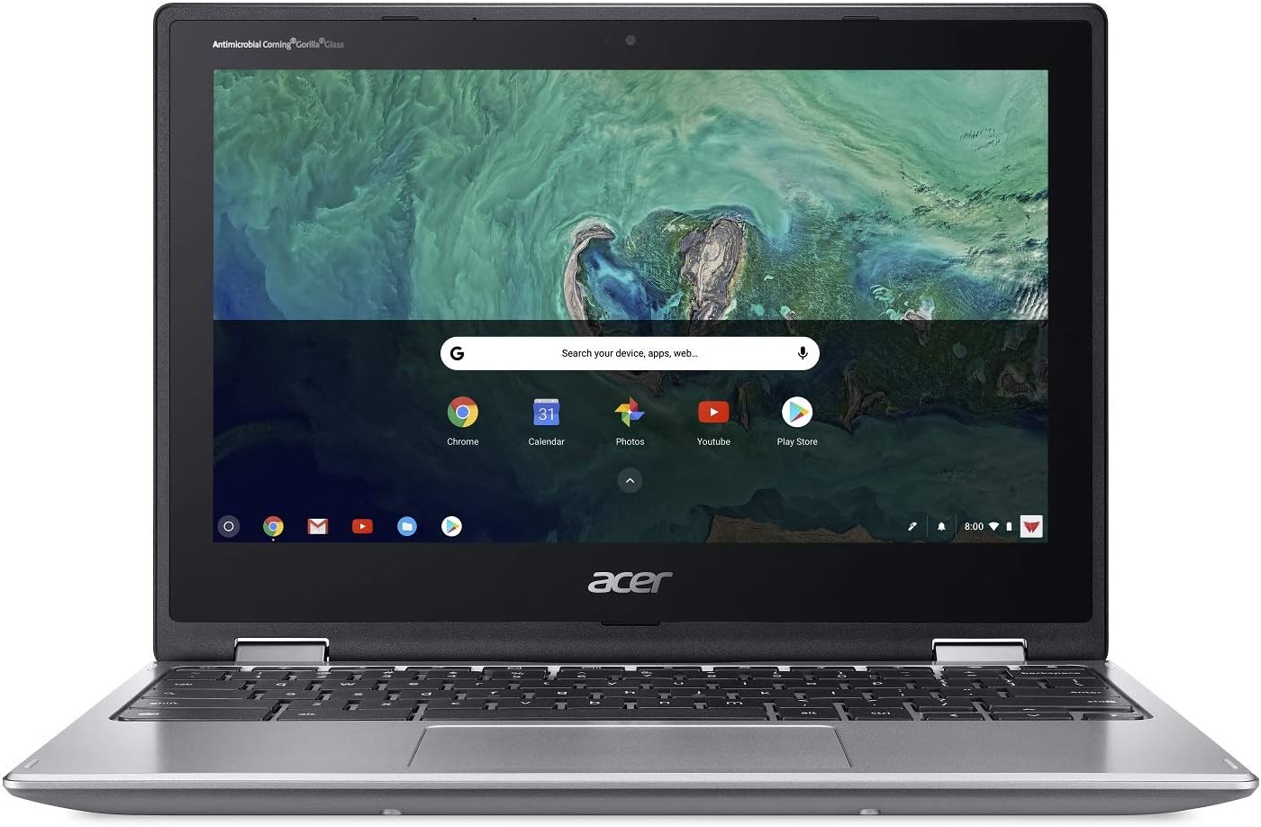 Acer Chromebook Spin 11 Convertible Laptop, Intel Celeron N3350, 11.6" HD Touch Display, 4GB DDR4, 32GB eMMC, 802.11ac WiFi, Wacom EMR Pen, CP311-1HN-C2DV