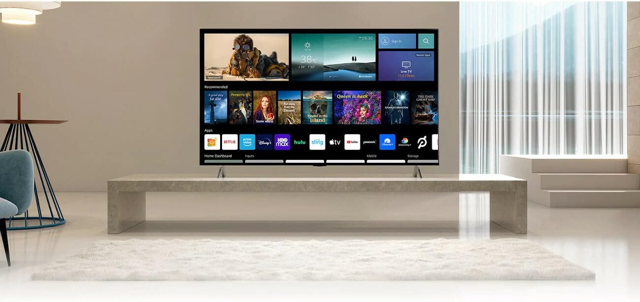 LG QNED80 Series 65-Inch Class QNED Mini-LED Smart TV 65QNED80UQA, 2022 - AI-Powered 4K TV, Alexa Built-In