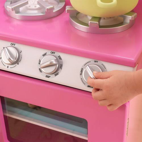 Kidkraft Retro Kitchen and Refrigerator in Pink