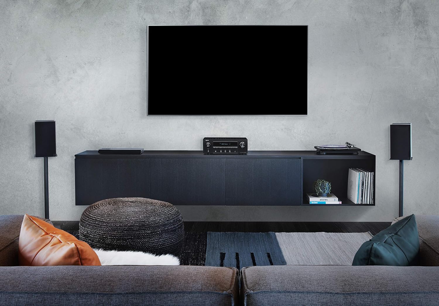 Denon DRA-800H 2-Channel Stereo Network Receiver for Home Theater | Hi-Fi Amplification | Connects to All Audio Sources | Latest HDCP 2.3 Processing with ARC Support | Compatible with Amazon Alexa