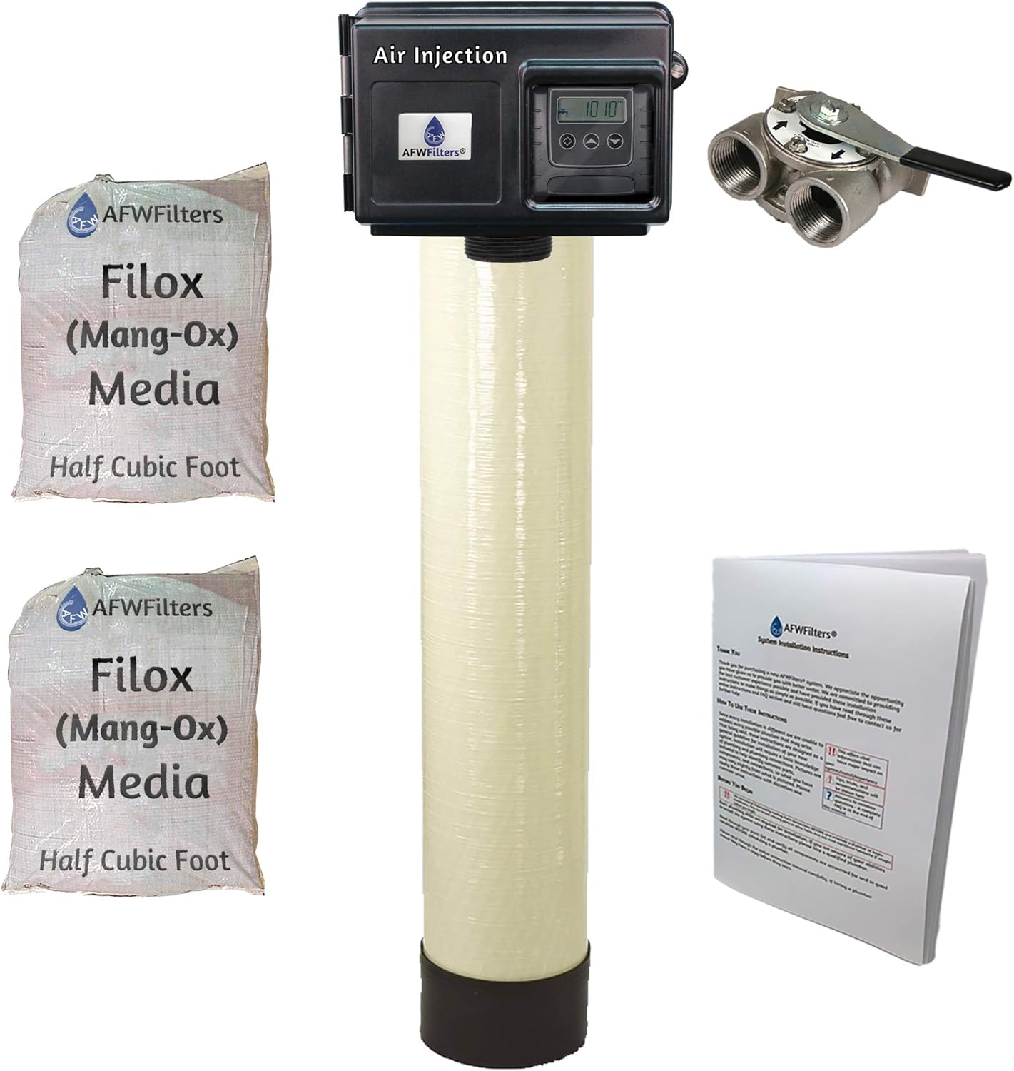 AFWFilters Platinum series air injection iron, sulfur removal filter system