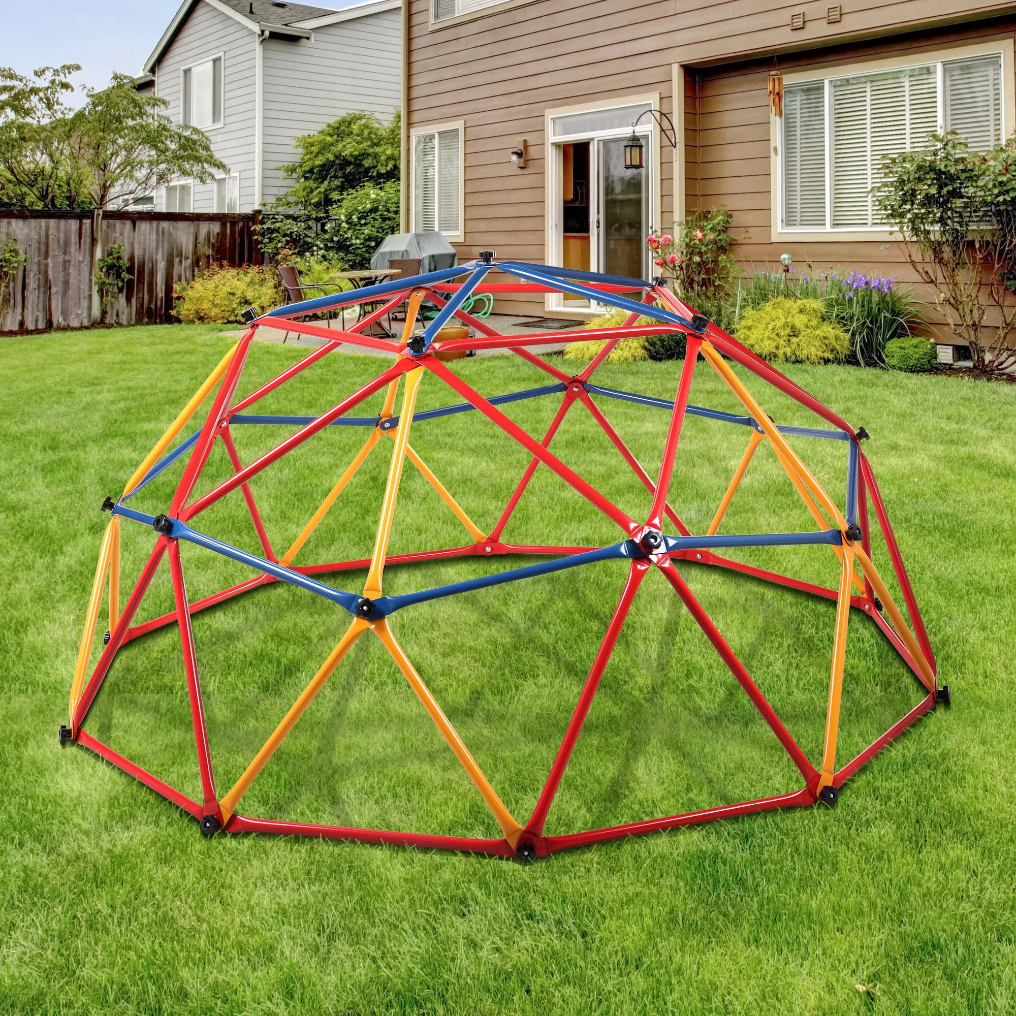Children Dome Climber Playground Kids Swing Set  Dome Play Center with Hemispheric Shape