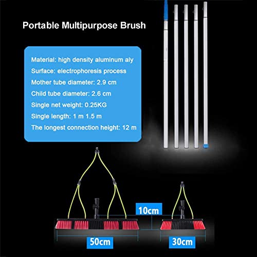 Solar Panel Cleaning Kit, Water Fed Pole Brush, Window Washing Kit, Window Cleaning Pole, Outdoor Window Glass Washing Cleaner Equipment Tool