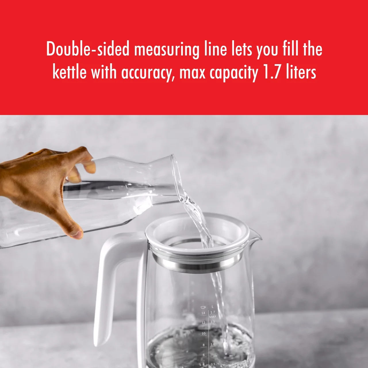 ZWILLING Enfinigy Glass Kettle, Tea Kettle, Silver