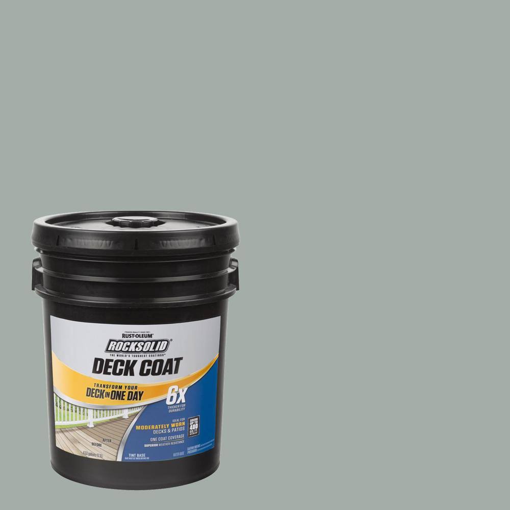 Rust-Oleum RockSolid 5 gal. Gainsboro Exterior 6X Deck Coat