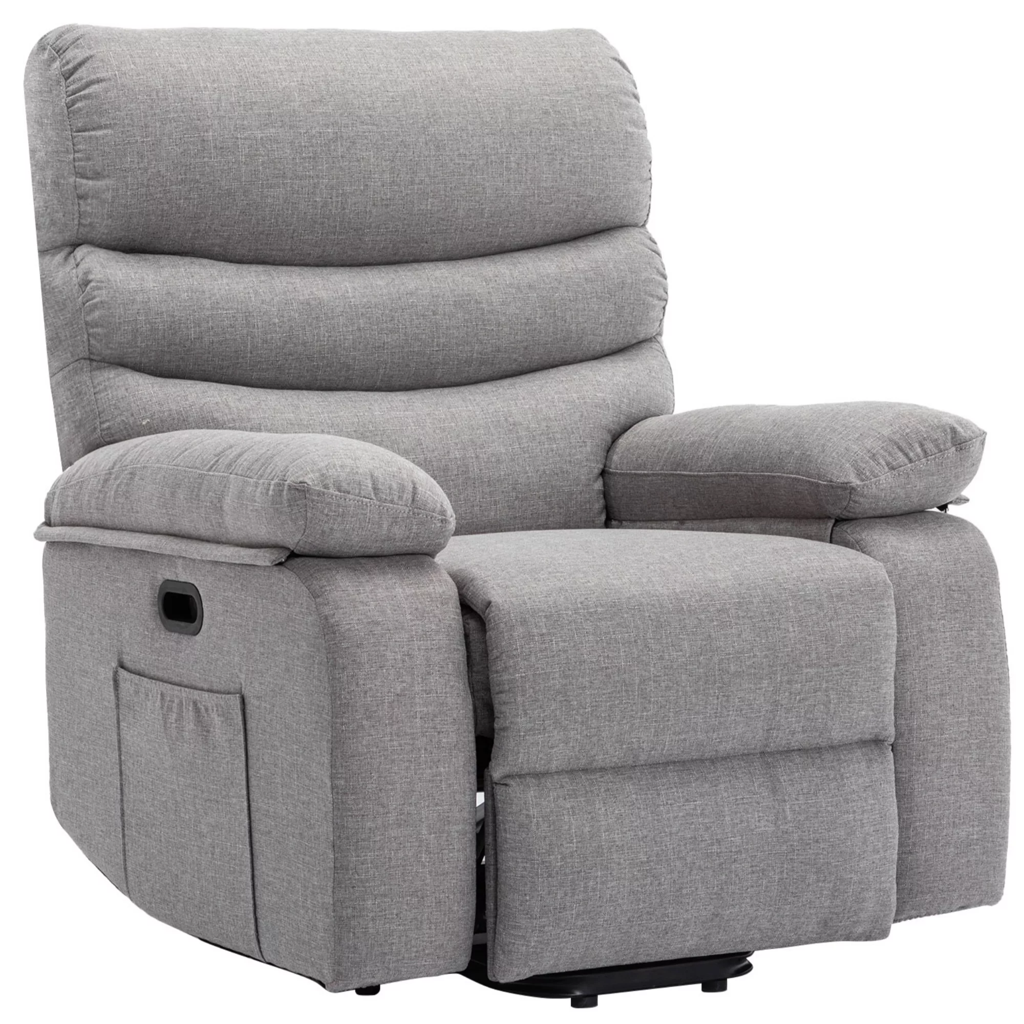 Power Lift Chair Recliner Sofa with Massage and Heat for Elderly Modern for Living Room Bedroom 3 Positions with Side Pockets Remote Control