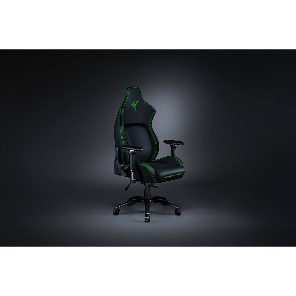 Razer Iskur Gaming-Chair: Ergonomic Lumbar Support System Black/Green