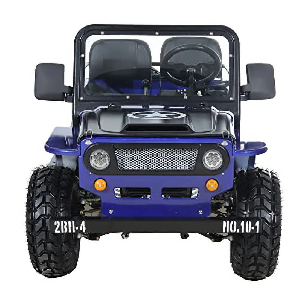 X-Pro 125cc Jeep Go Kart, 3-Speed Semi-Automatic Transmission w/Reverse, Big 18 Aluminum Rim Wheels