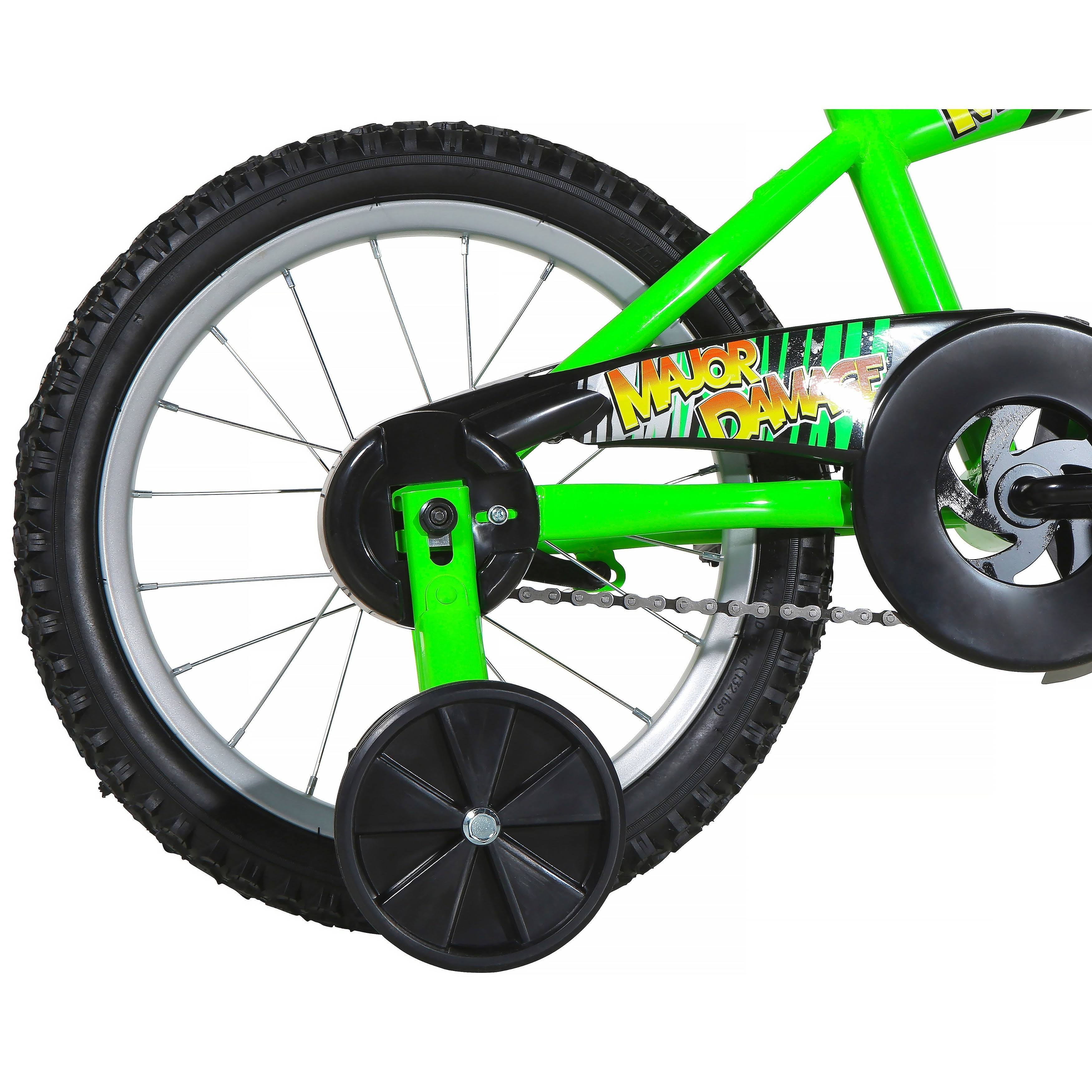 16 inch Magna Major Damage Bike, Green