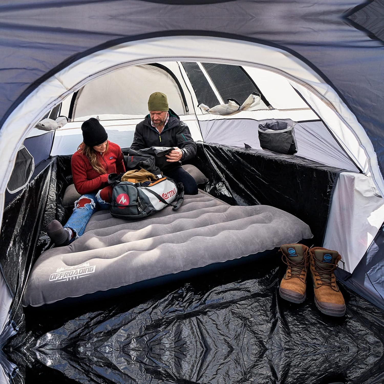 Pickup Truck Bed Tent, 5.5' Box Length with Front Awning for Camping
