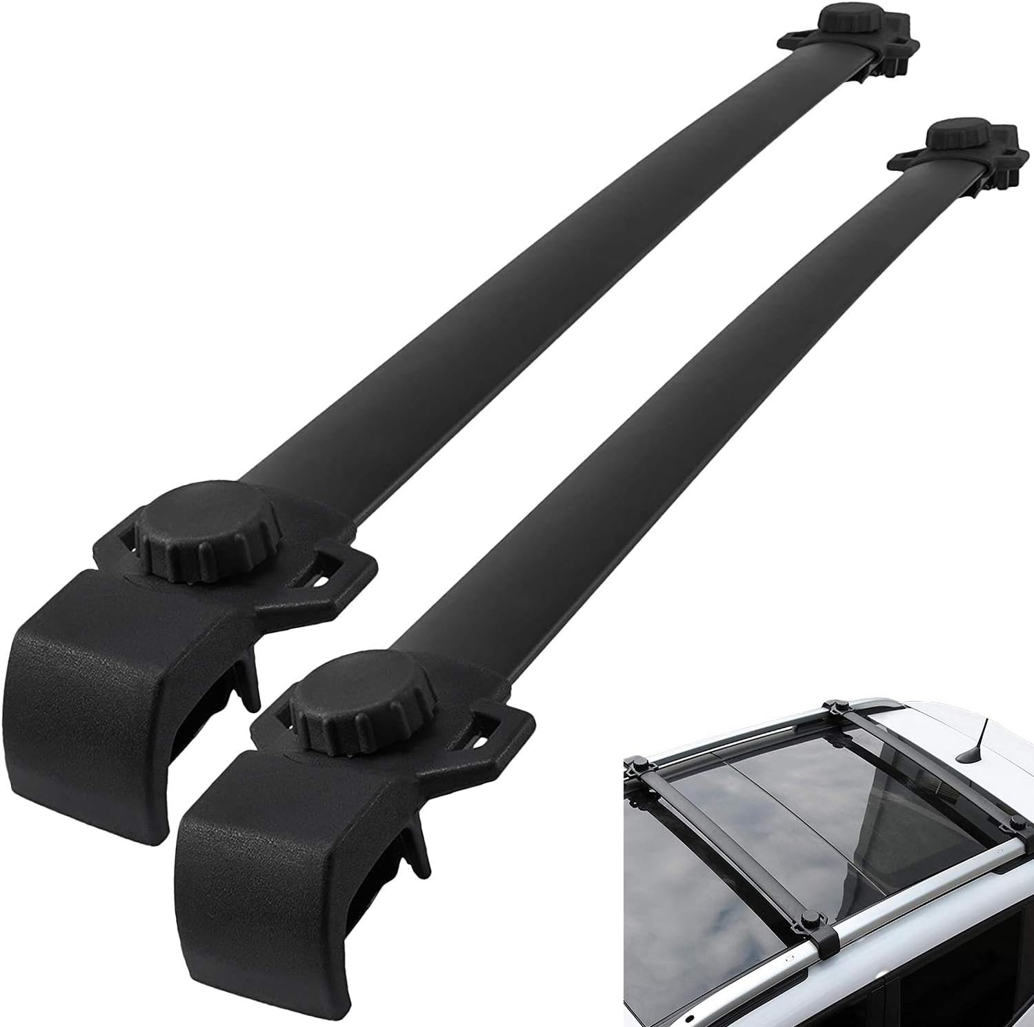 Crossbars Roof Racks Compatible with 2015-2022 Jeep Renegade (Cross Bars Silver)