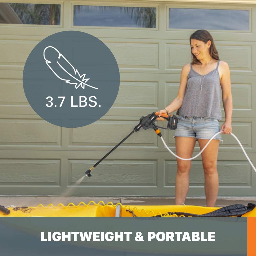 WORX Hydroshot 20V Power Share 320 PSI Portable Power Cleaner -WG620 (Battery & Charger Included)