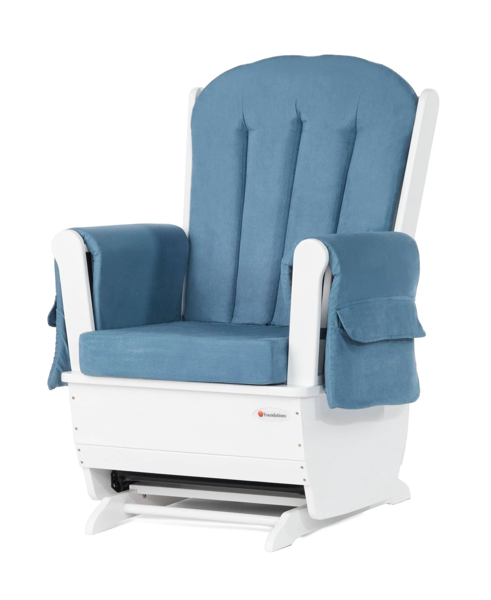 Foundations SafeRocker Standard Glider Rocker White/Blue