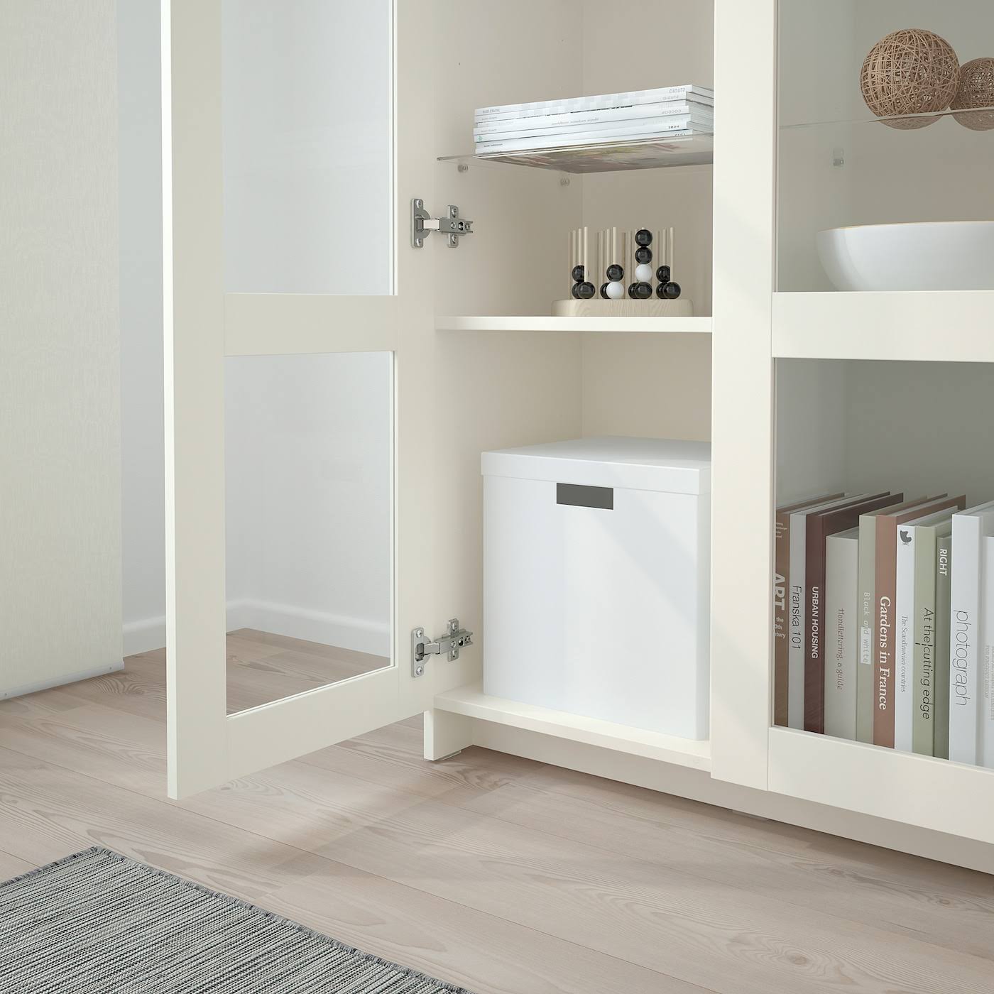 IKEA - BRIMNES Glass-Door Cabinet, White, 31 1/2x74 3/4