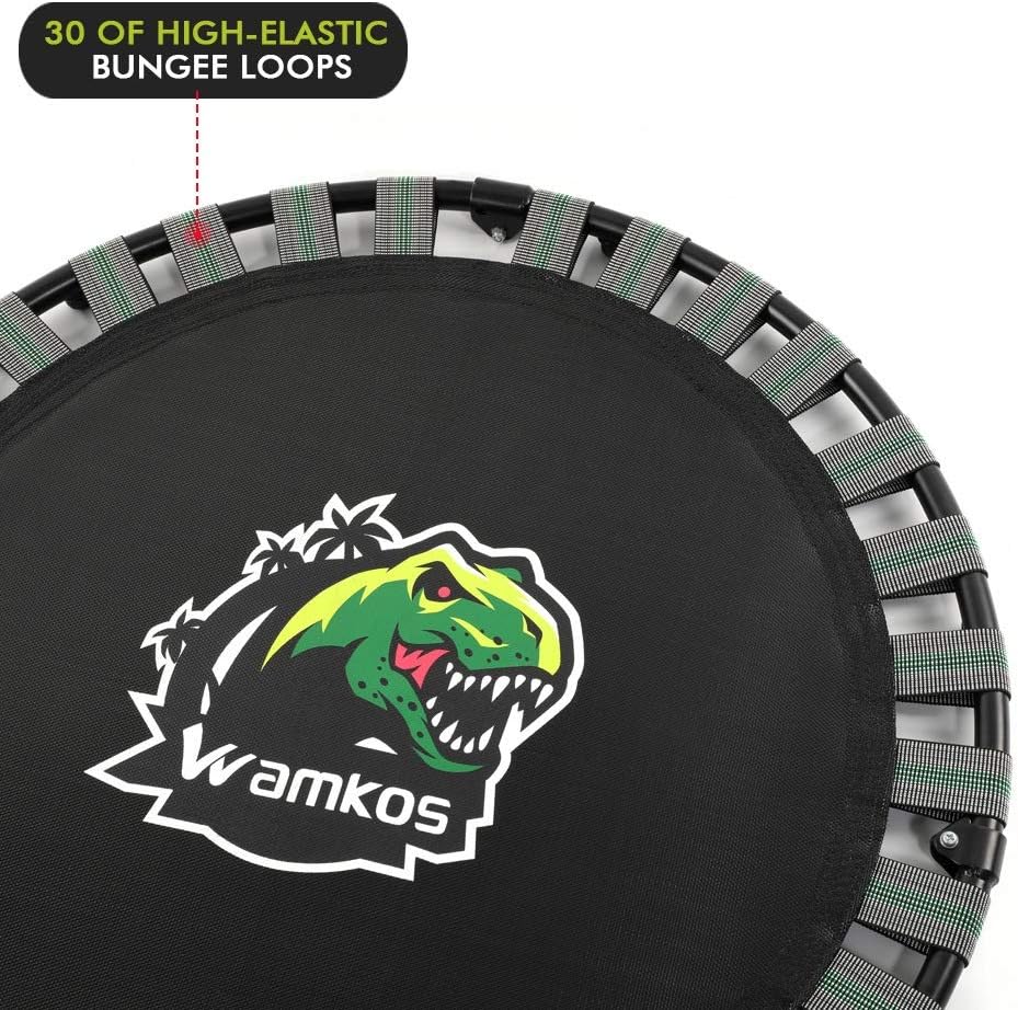 2022 Upgraded Dinosaur Mini Trampoline for Kids with Handle, Foldable Kids Trampoline for Play & Exercise Indoor or Outdoor, Camo Safty Padded Cover Toddler Rebounder Trampoline for Jump Sports