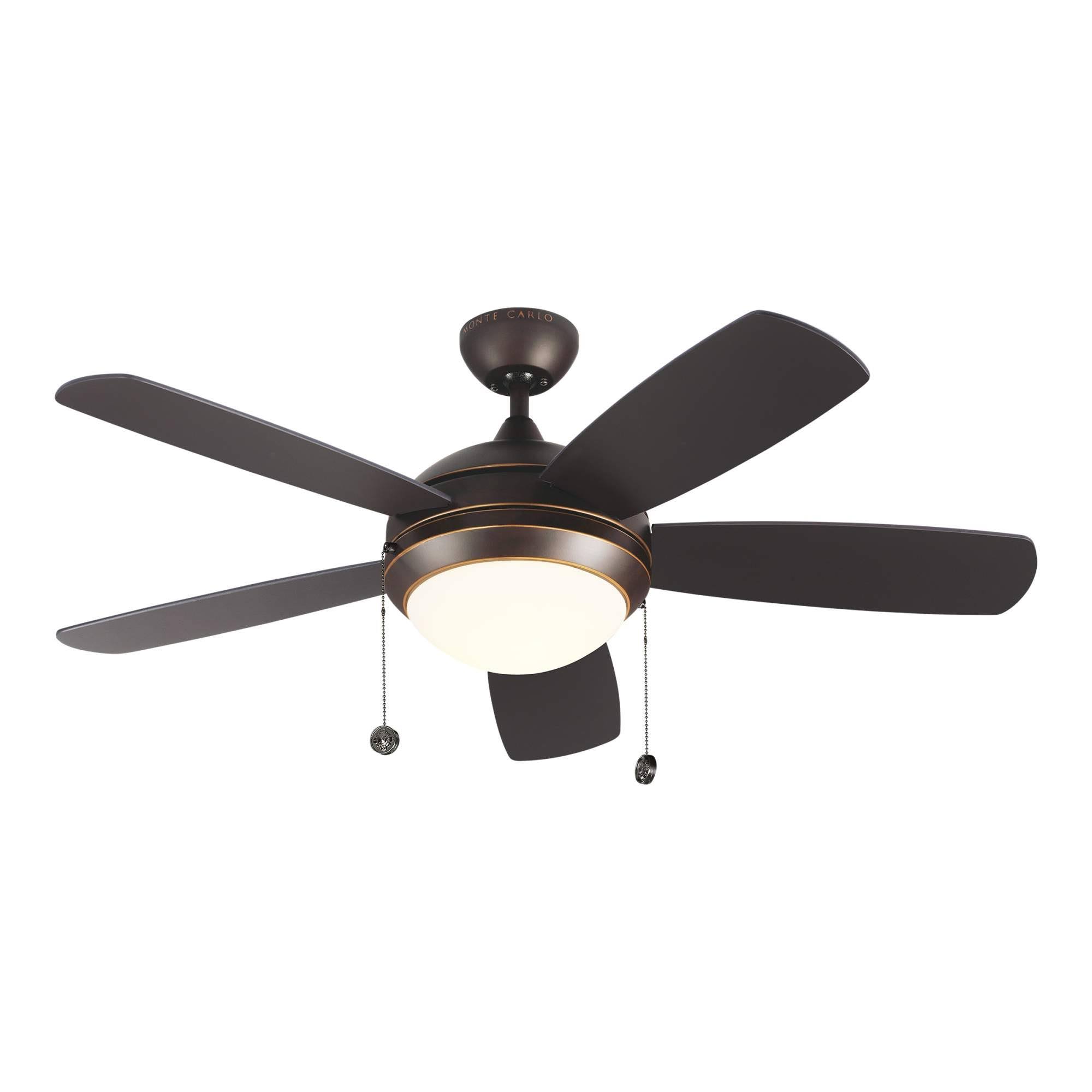 Monte Carlo 5DIC44RBD Discus Classic II 44x22 Ceiling Fan - Light, Roman Bronze
