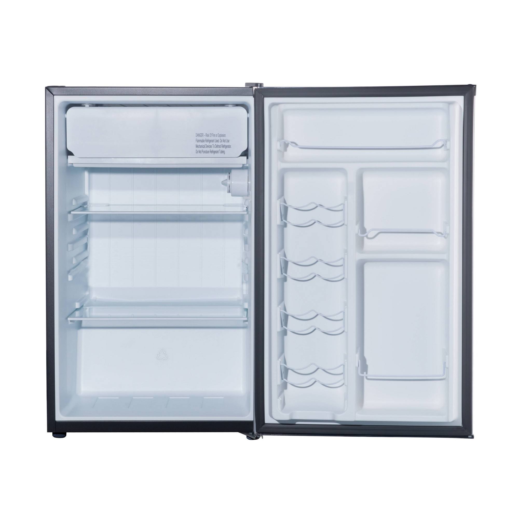 Whirlpool - 4.3 Cu. ft. Mini Fridge - Stainless Steel