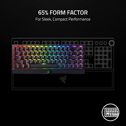 Razer - BlackWidow V3 Mini Hyperspeed Phantom Edition 65% Wireless Mechanical Green Switch Gaming Keyboard - Black