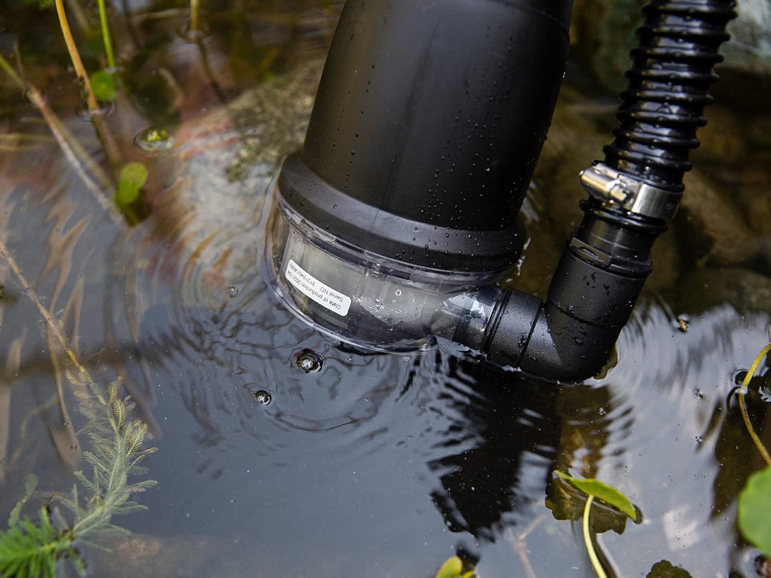 XtremepowerUS 2500GPH Traditional Pond Vacuum with Adjustable Telescopic Handle with 2 Brush Heads and Remote Control On/Off