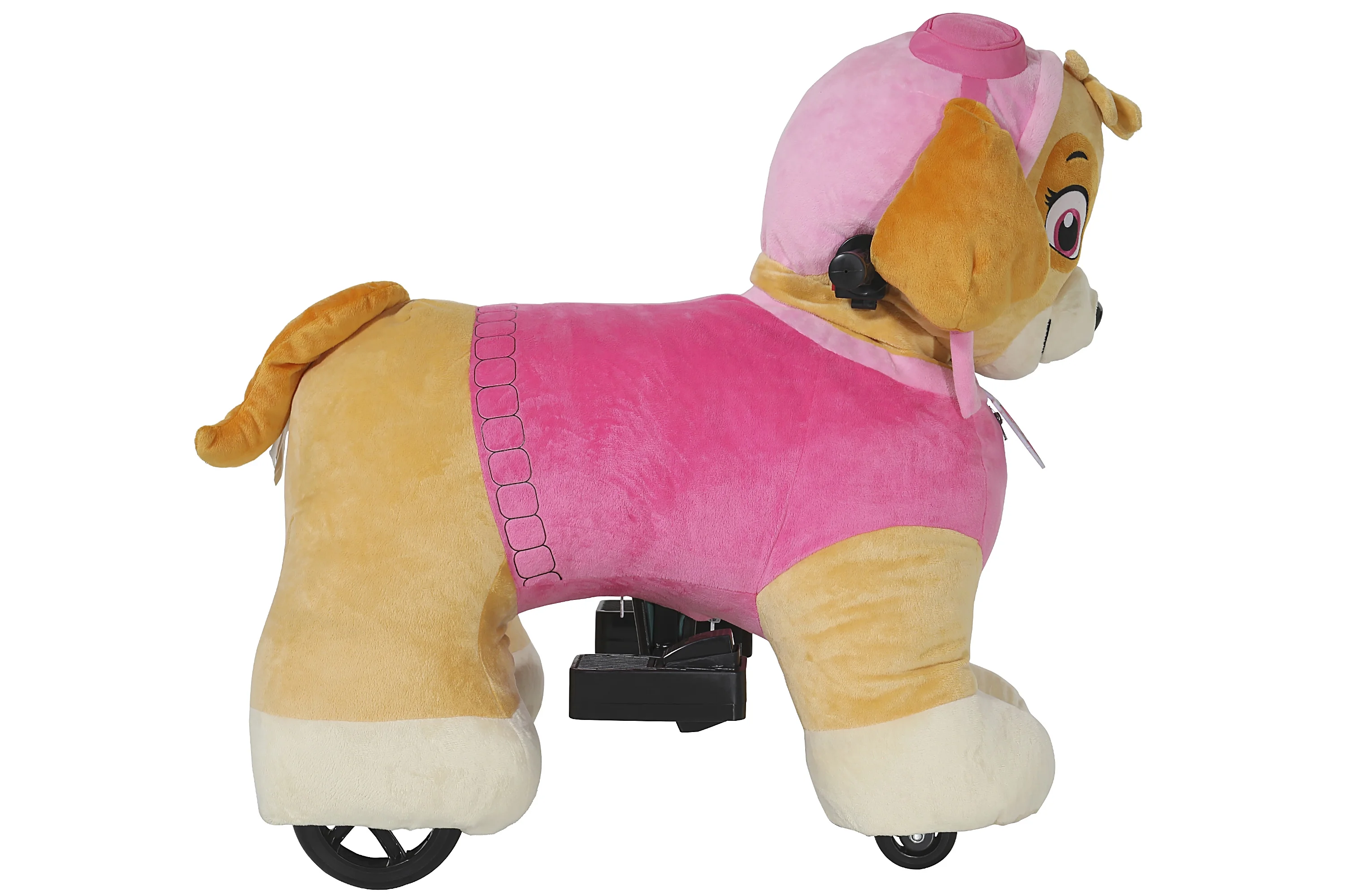 Paw Patrol 6 Volt Plush Skye Ride-on with Pup House Included by Dynacraft! - Curated Treasures Market
