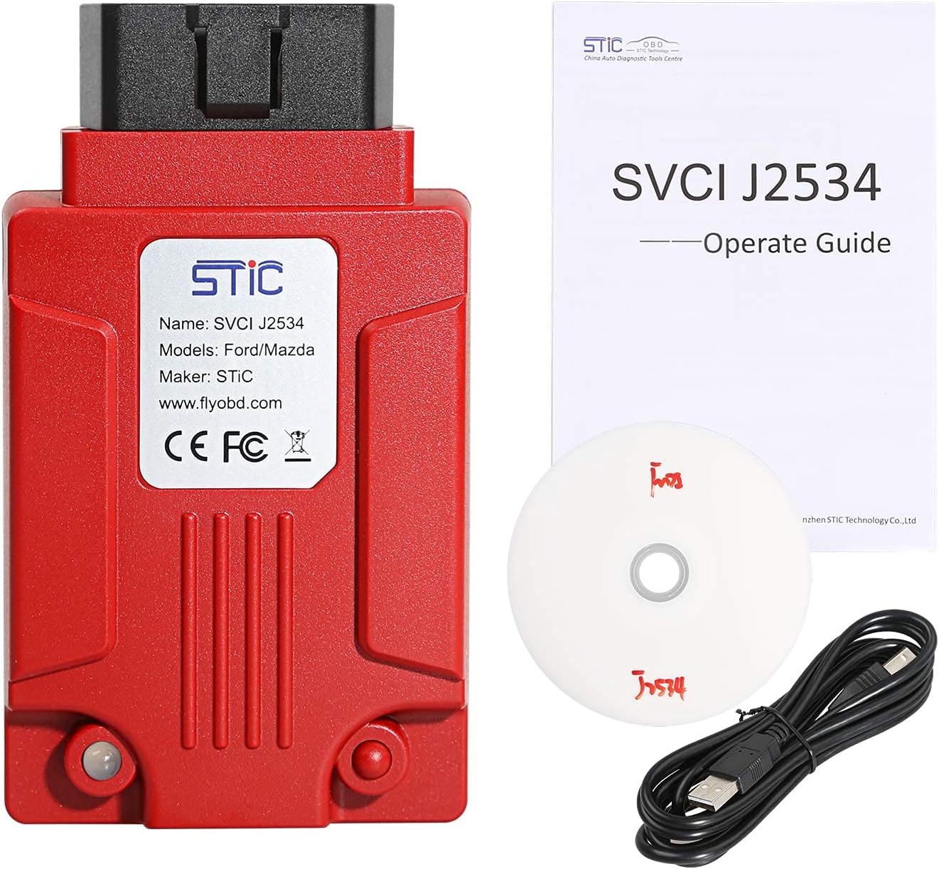 VXDIAG SVCI J2534 Diagnostic Interface Supports SAE J1850 Compatible for Ford Mazda Scan Tool