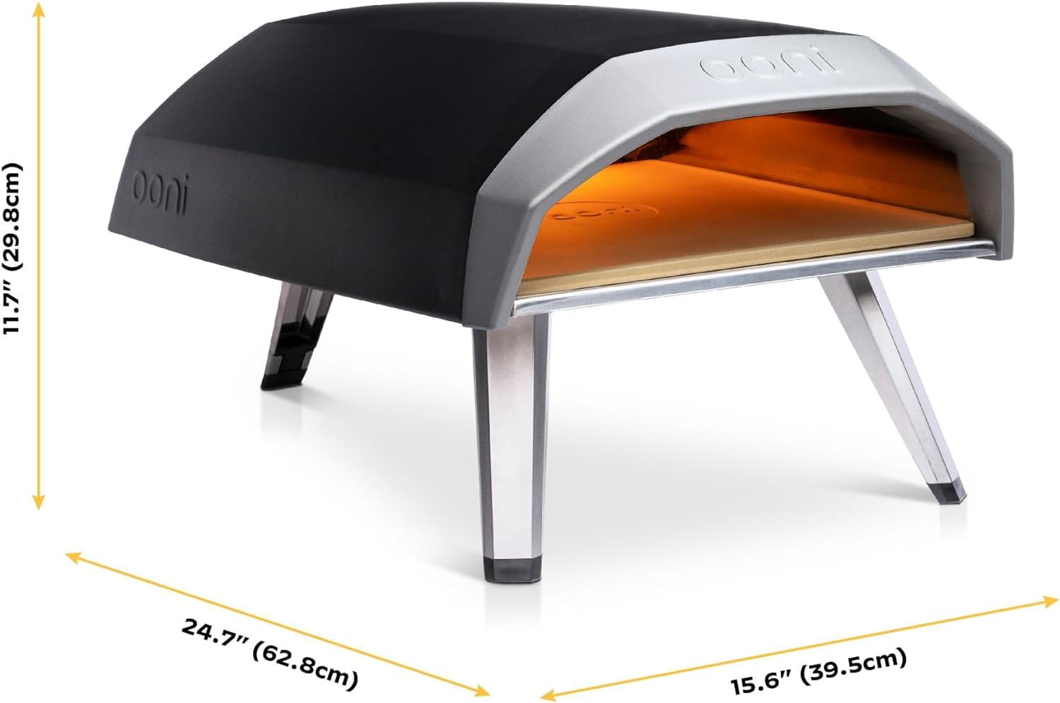 Ooni Koda 12 Gas Pizza Oven – 28mbar Propane Outdoor Pizza Oven, Portable Pizza Oven For Fire and Stonebaked 12 Inch Pizzas, With Gas Hose & Regulator, Countertop Pizza Maker, Outdoor Pizza Cooker
