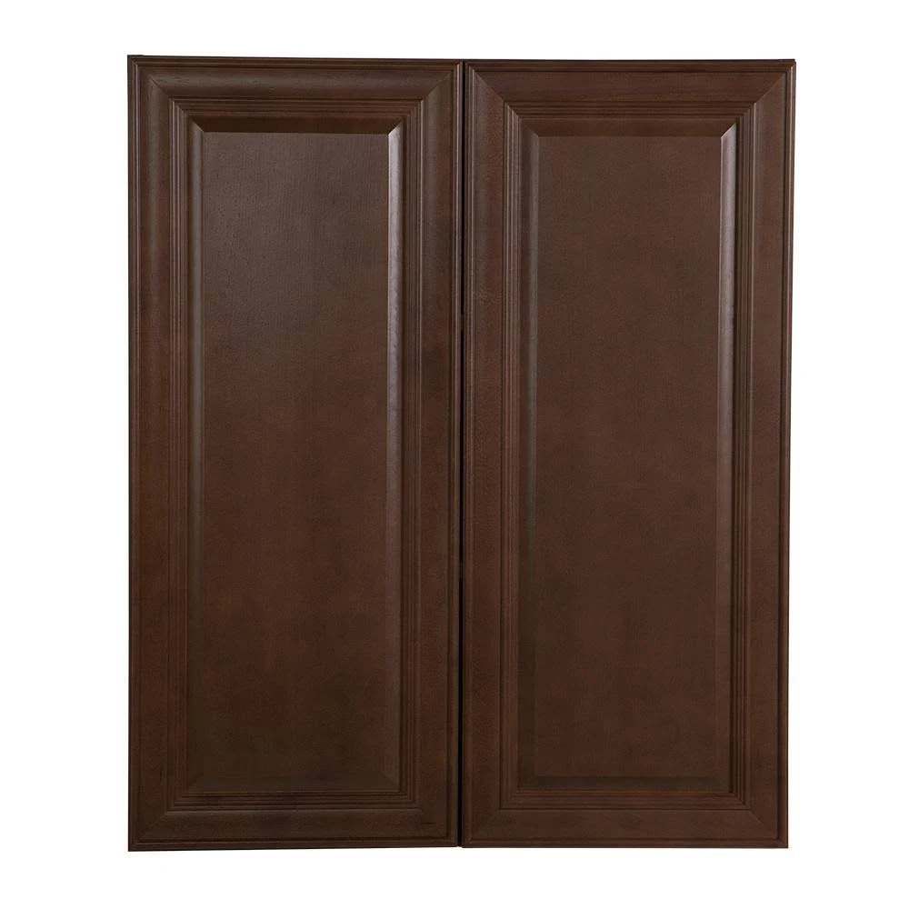 Hampton Bay Benton Assembled 30x36x12 in. Wall Cabinet in Butterscotch