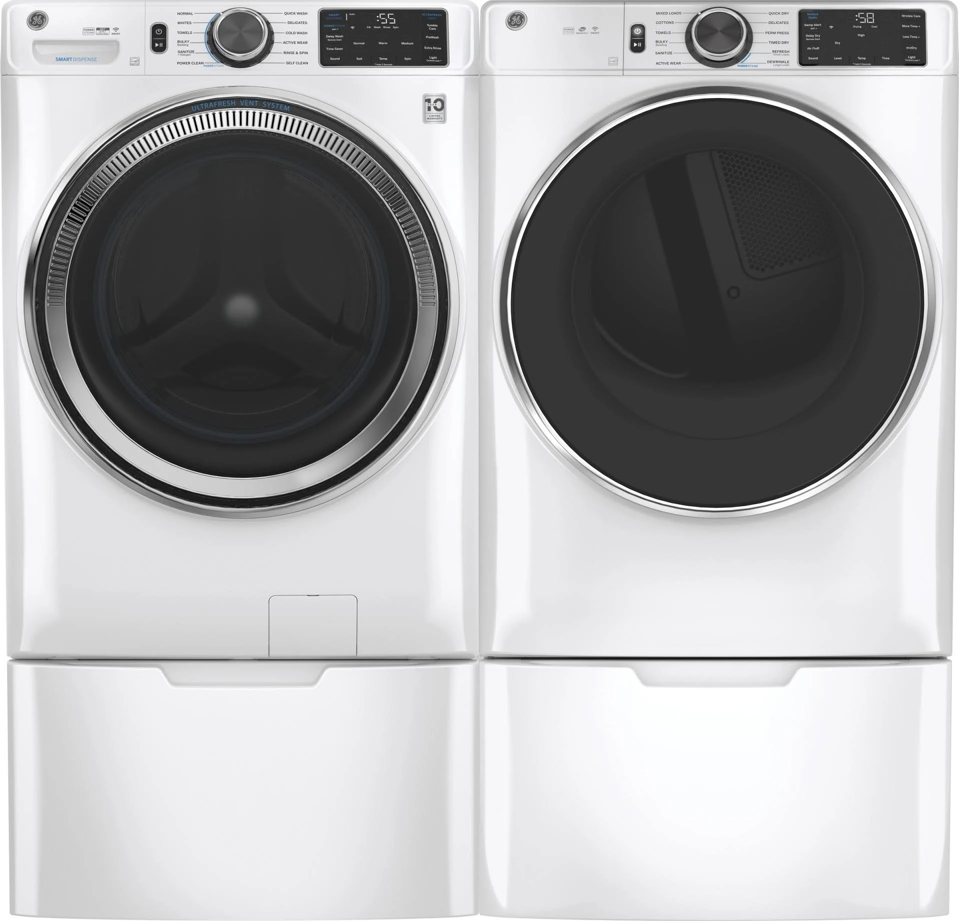 GE GFW650SSNWW Front-Loading Washer - White