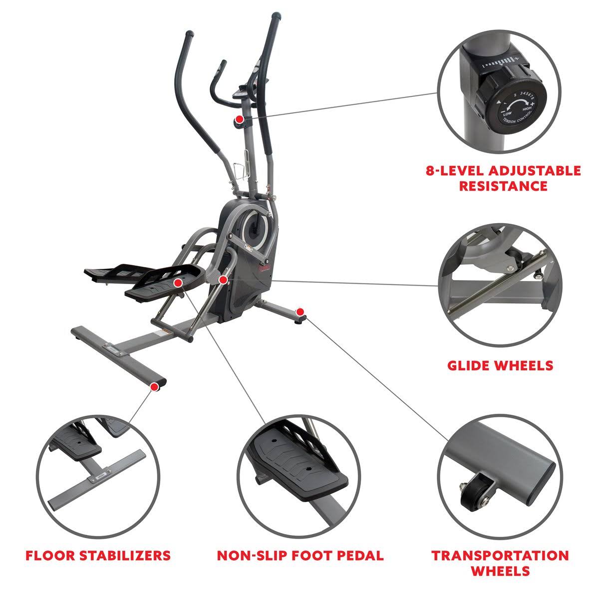 Sunny Health u0026 Fitness Pro Cardio Climber - SF-E3914