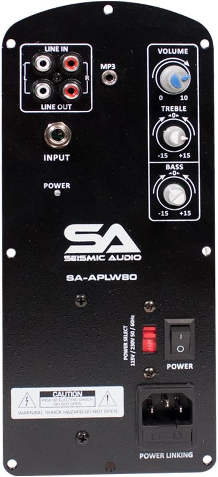 Seismic Audio - SA-APLW80-120 Watt Class AB Plate Amplifier for PA/DJ Loudspeaker Cabinets - Class AB Replacement Amplifier
