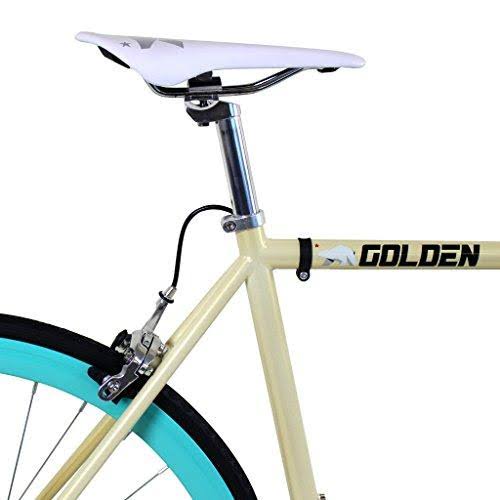 Golden Cycles Pharaoh White Single Speed Fixie Bike 45 cm