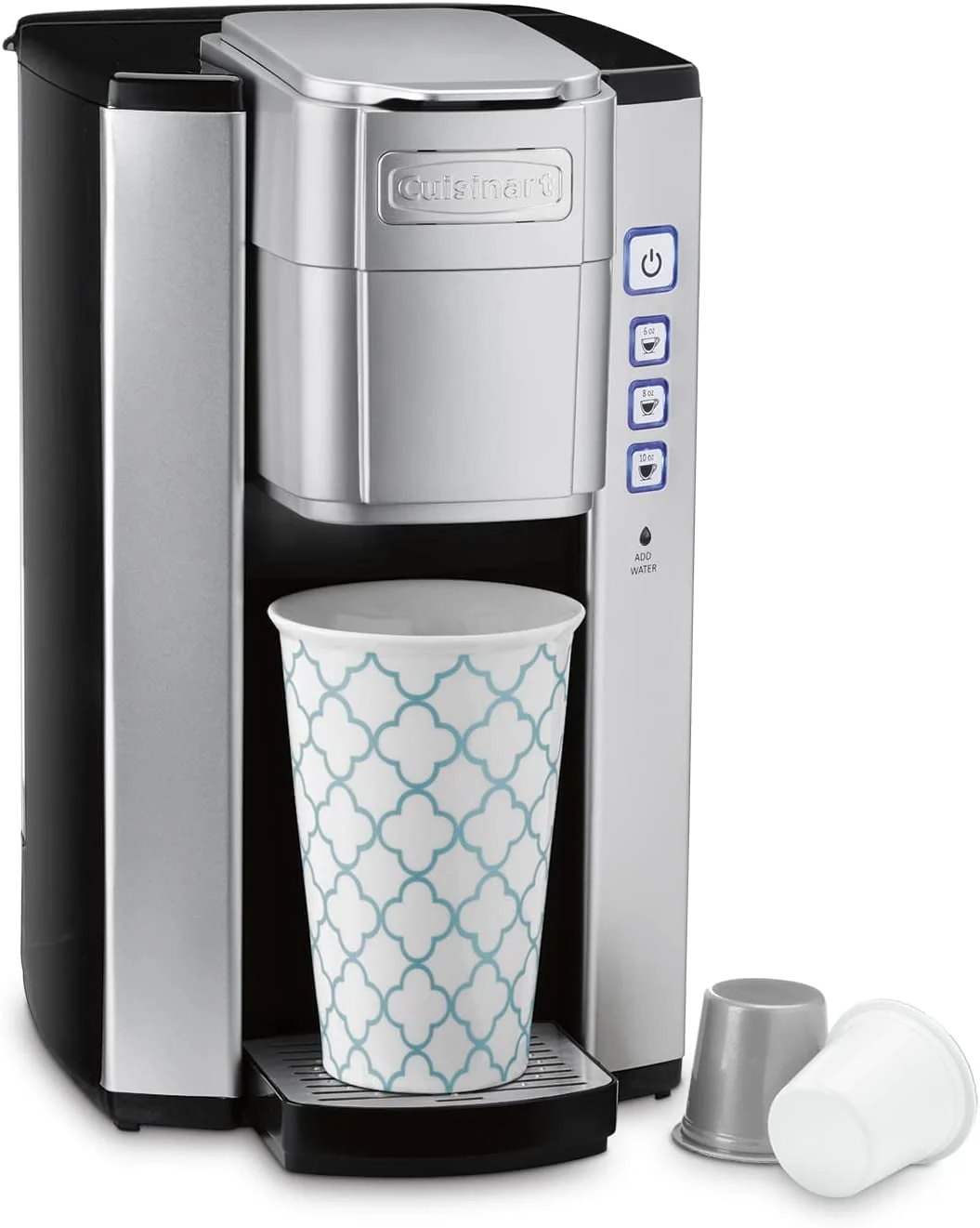 Coffee Maker by   Single Serve 72-Ounce Reservoir Coffee Machine  Programmable Brewing & Hot Water Dispenser  Stainless Steel  SS-10P1