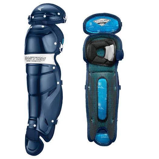 Easton Jen Schro The Very Best Catcher&s Leg Guards, Medium, Navy