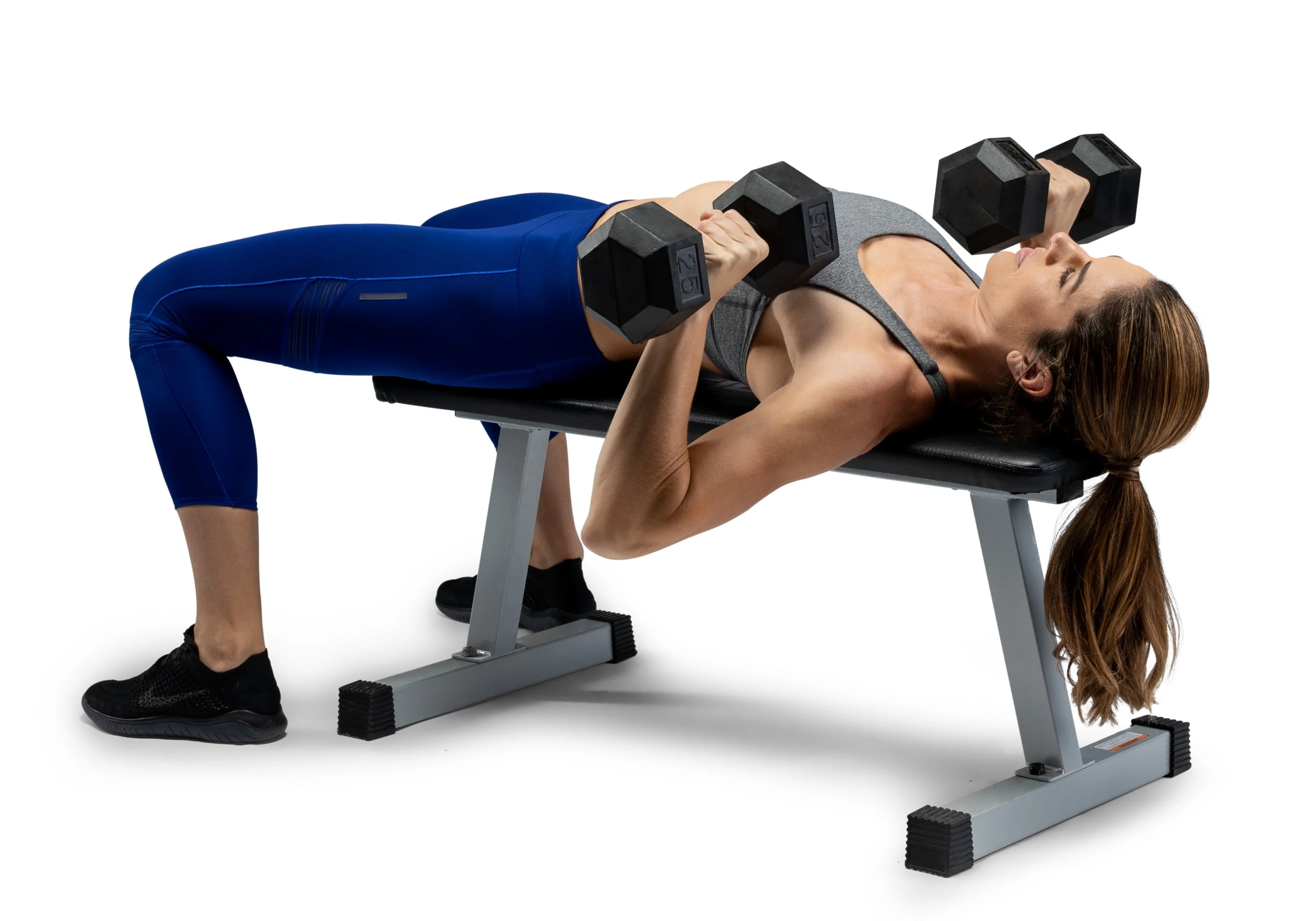 Weider, 25lb Rubber Hex Dumbbell, Single