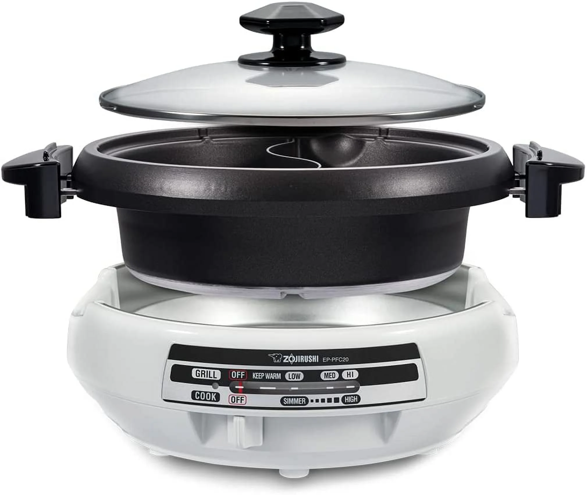 Zojirushi EP-PFC20HA  Gourmet d\u2019Expert® Electric Skillet for Yin Yang Hot Pot