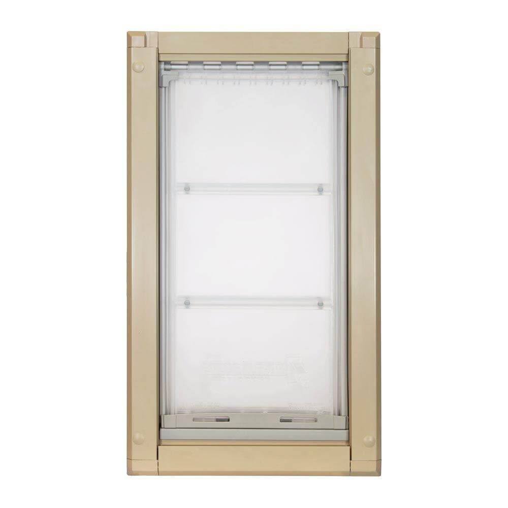 Endura Flap Door Mount Pet Door Medium / Double Flap / Tan