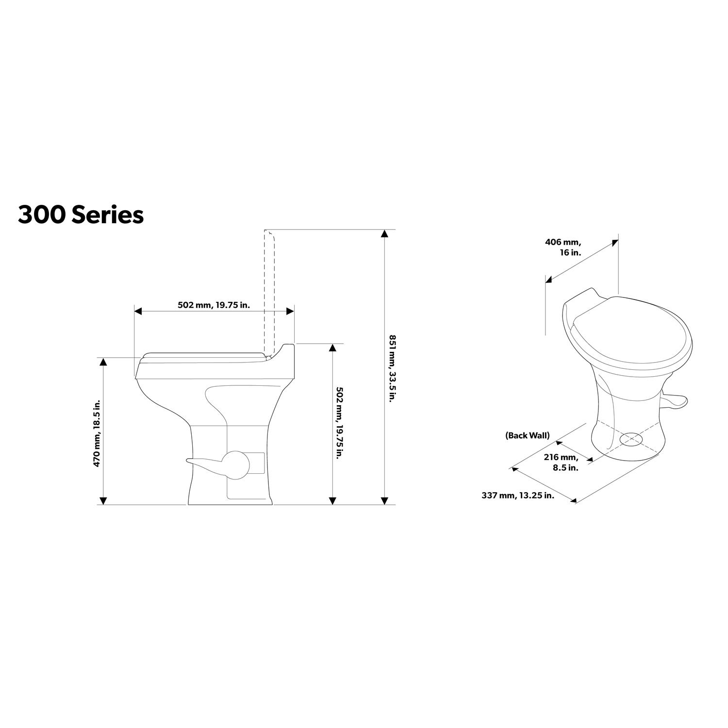 Dometic 300 RV Toilet 302300073 - Shop Hardware Tools Online Store