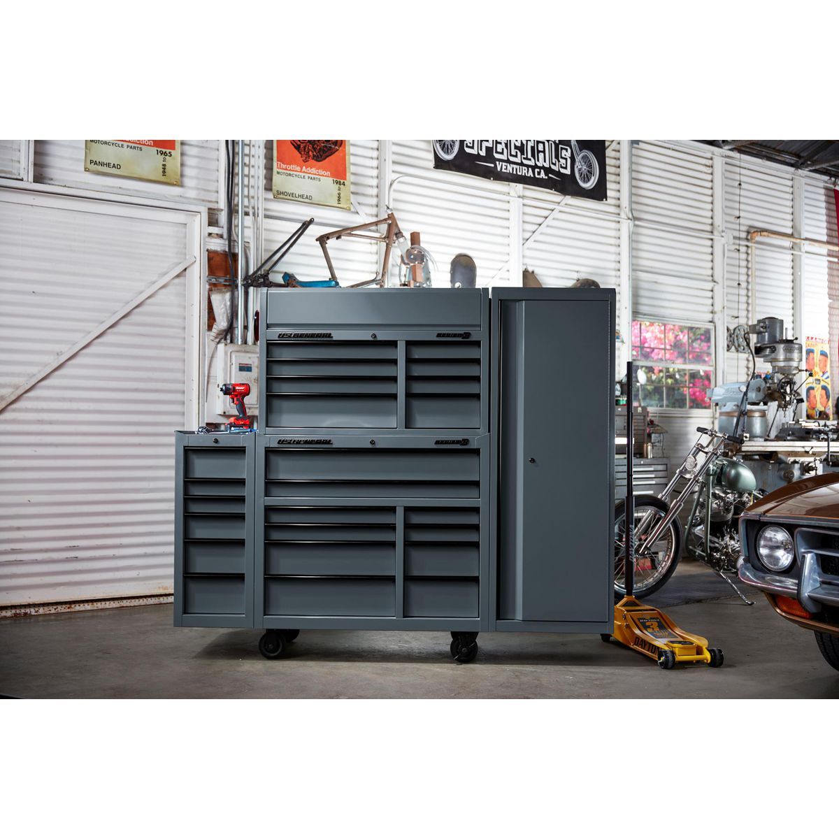 U.S. GENERAL 42 in. x 22 in. Top Chest, Series 3, Black