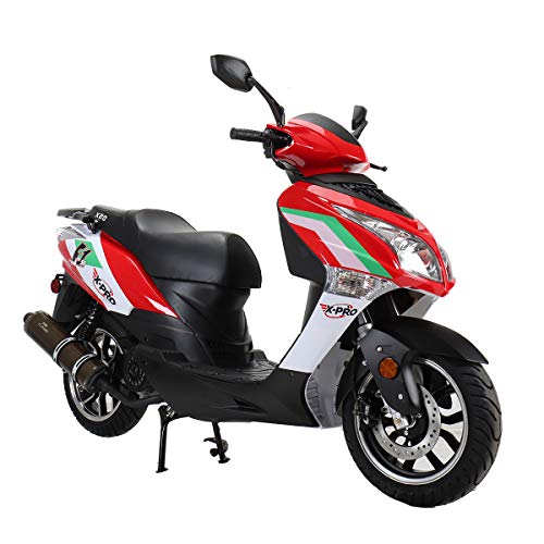 X-PRO 150cc Moped Street Gas Moped 150cc Adult Bike with 13" Aluminum Wheels! (Blue)